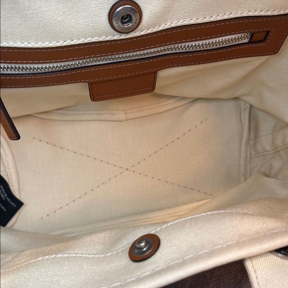 ❤️🤍💙MARC BY MARC JACOBS❤️🤍💙Small Stripes Tote in Ecru & Breton Red/NWT - Picture 2 of 12